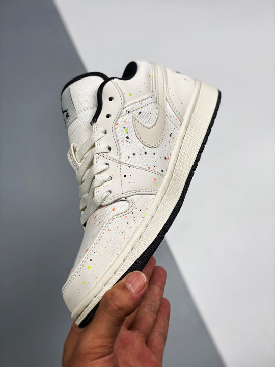 Air jordan 1 low paint splatter dm3528-100