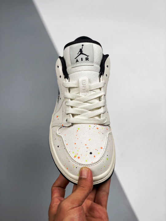 Air jordan 1 low paint splatter dm3528-100
