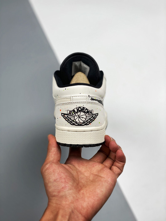 Air jordan 1 low paint splatter dm3528-100