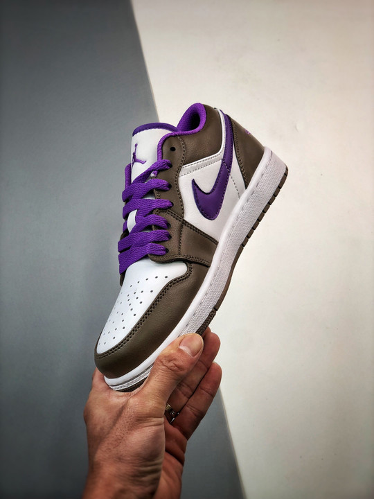 Air jordan 1 low palomino/wild berry-white 553558-215