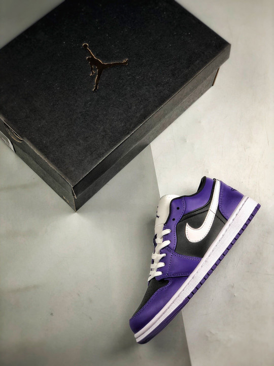 Air jordan 1 low purple black 553558-501