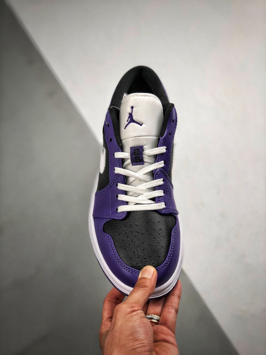 Air jordan 1 low purple black 553558-501
