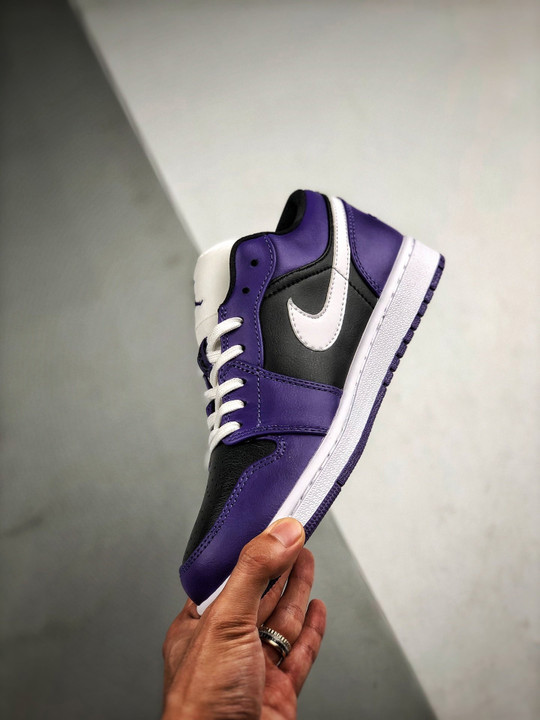 Air jordan 1 low purple black 553558-501