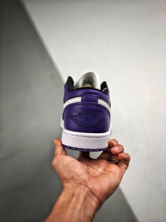 Air jordan 1 low purple black 553558-501