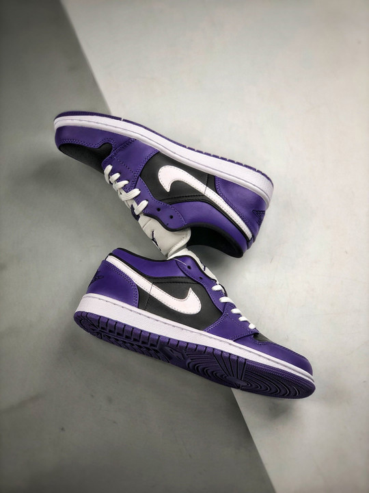 Air jordan 1 low purple black 553558-501