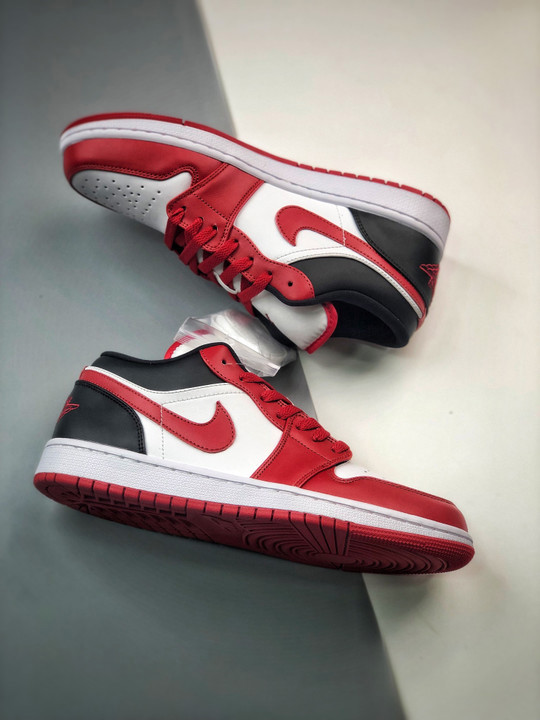 Air jordan 1 low reverse black toe dc0774-160