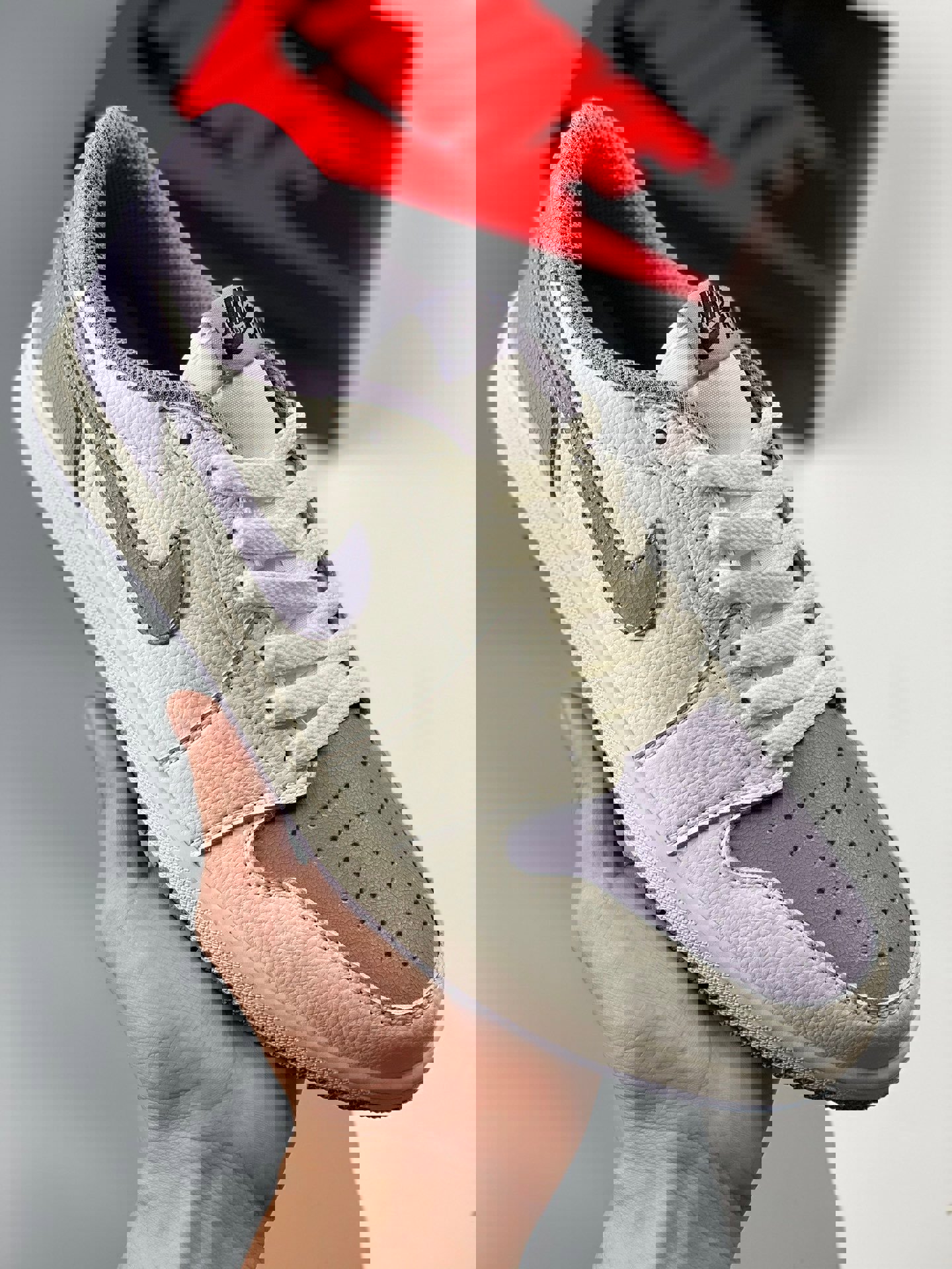 Air jordan 1 low sail/black-atmosphere grey cz0790-101