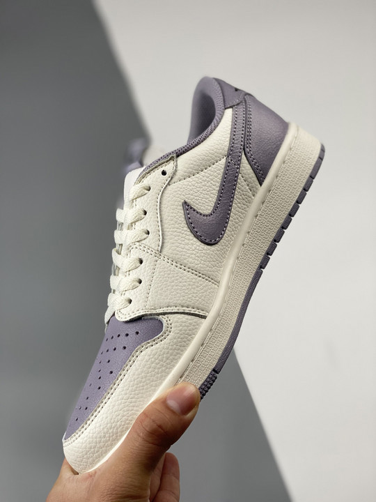 Air jordan 1 low sail/black-atmosphere grey cz0790-101