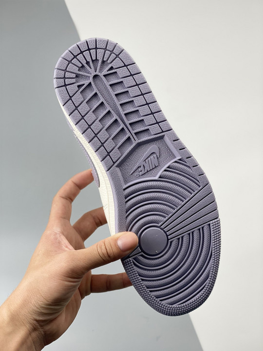 Air jordan 1 low sail/black-atmosphere grey cz0790-101