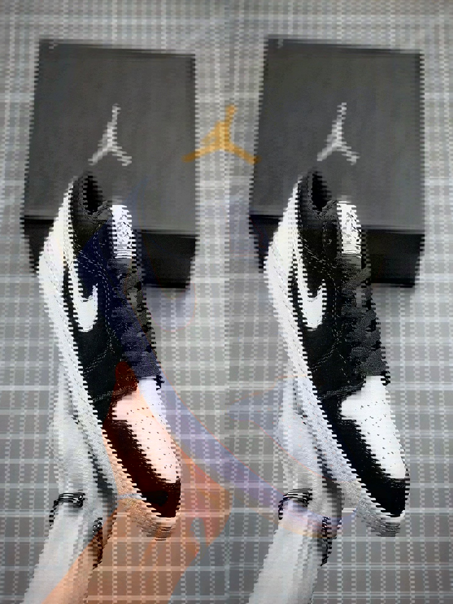 Air jordan 1 low se diamondblack/multi-color/white