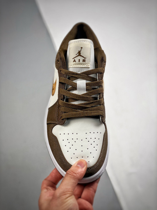 Air jordan 1 low se light olive/sail-white dv0426-301