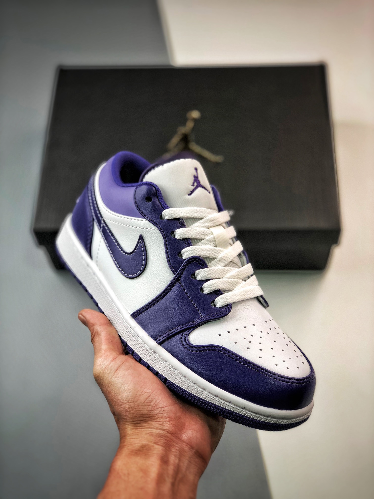 Air jordan 1 low sky j purple/white 553558-515