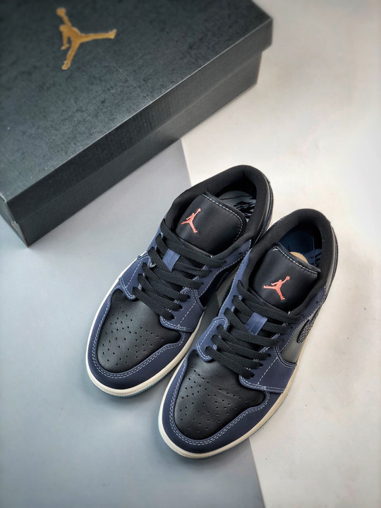 Air jordan 1 low snakeskin midnight navy fj5478-010