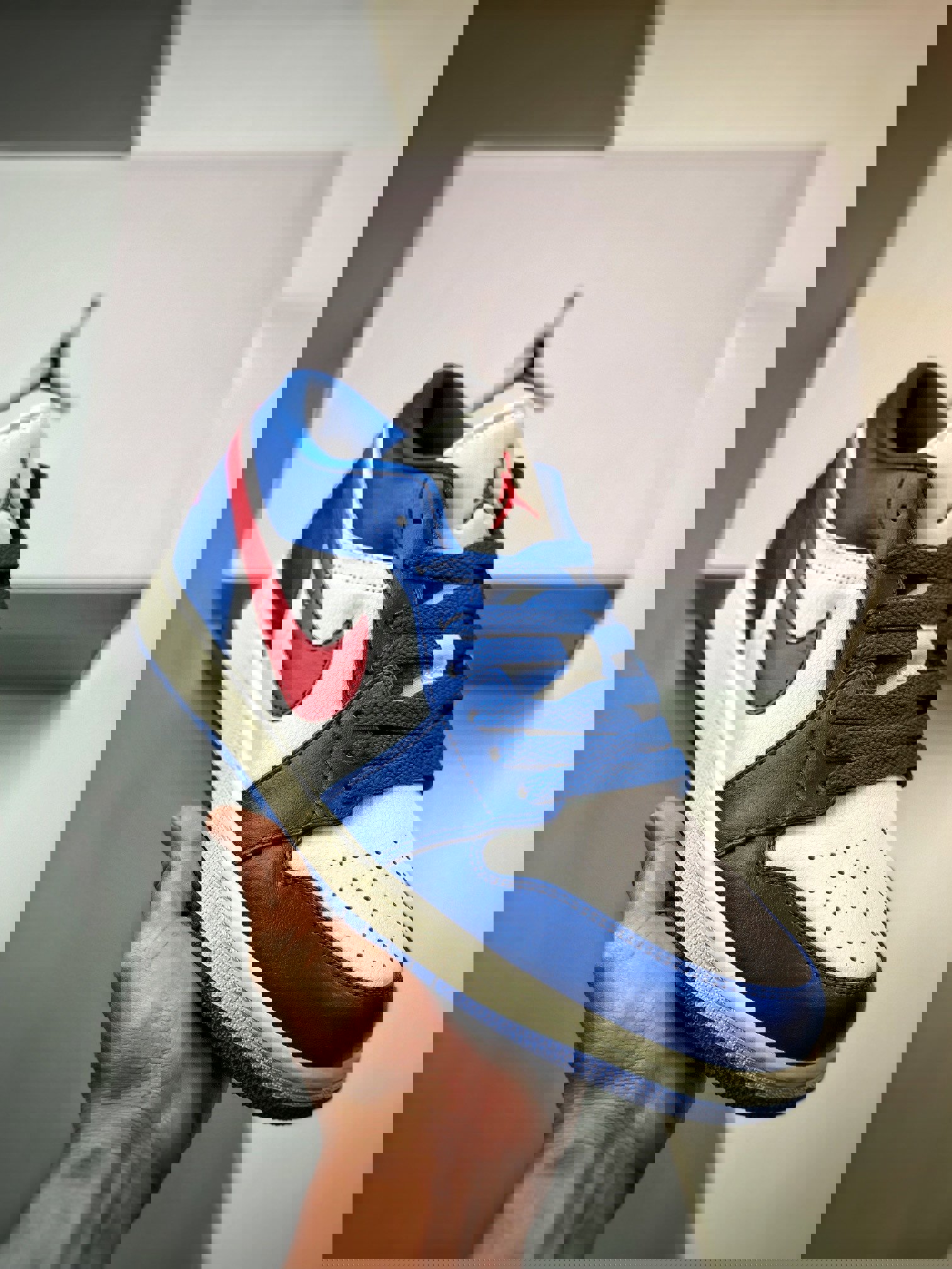 Air jordan 1 low sport blue/gym red-white dc0774-416