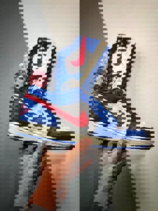 Air jordan 1 low sport blue/gym red-white dc0774-416