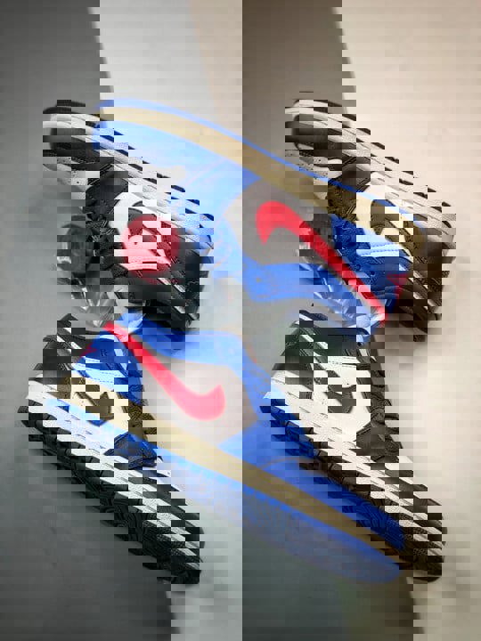 Air jordan 1 low sport blue/gym red-white dc0774-416