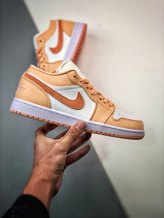 Air jordan 1 low sunset haze/bright citrus-white dc0774-801