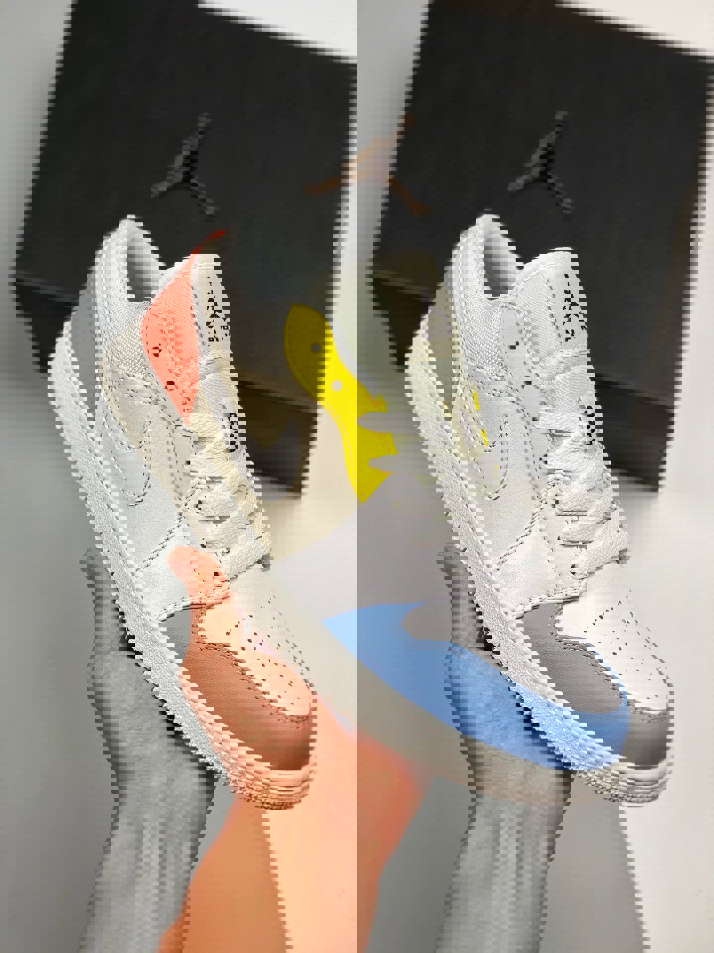 Air jordan 1 low to my first coachsail/white-zitron dj6909-100