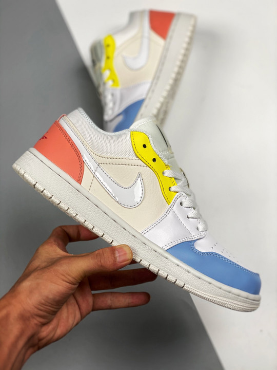 Air jordan 1 low to my first coachsail/white-zitron dj6909-100