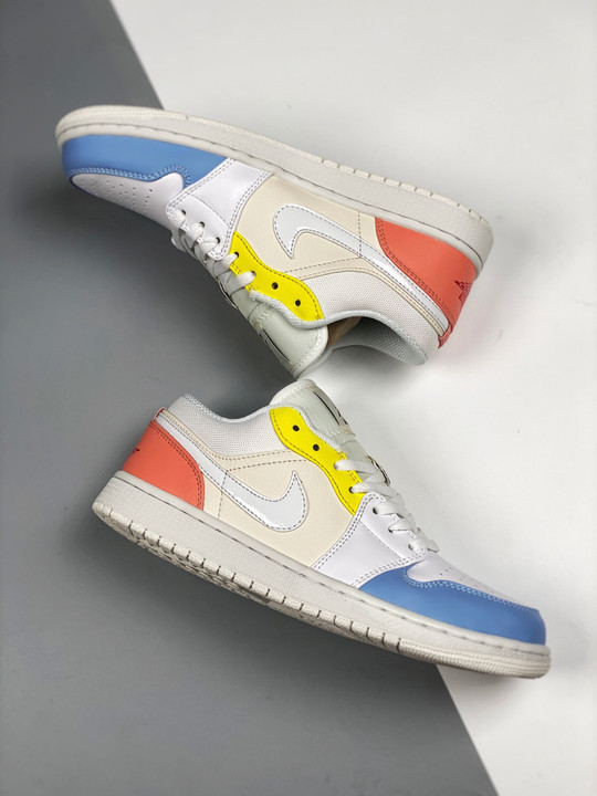 Air jordan 1 low to my first coachsail/white-zitron dj6909-100