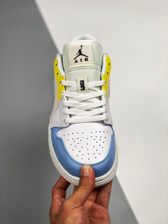 Air jordan 1 low to my first coachsail/white-zitron dj6909-100