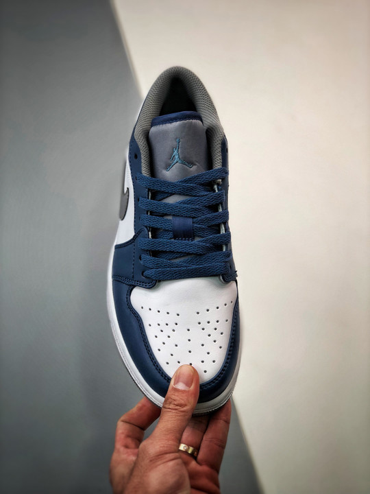 Air jordan 1 low true blue/white/cement grey 553558-412