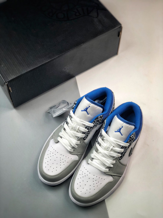 Air jordan 1 low true bluedm 1199-140