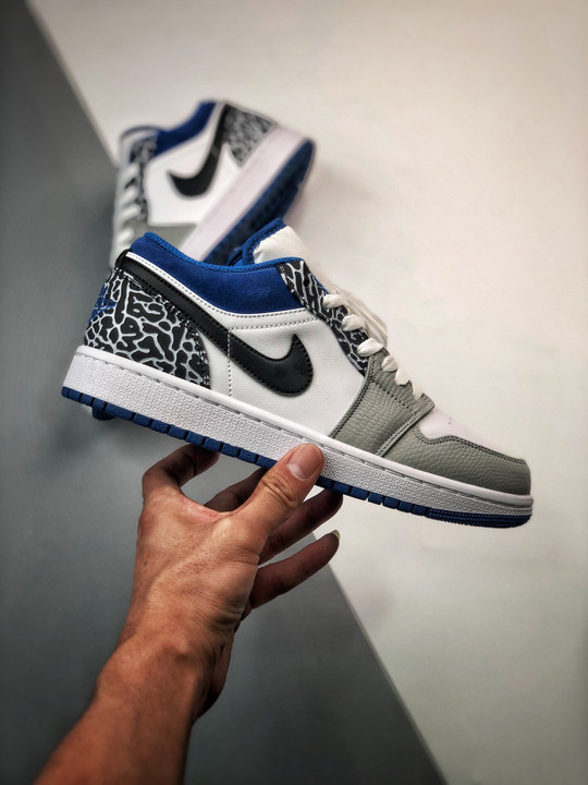 Air jordan 1 low true bluedm 1199-140