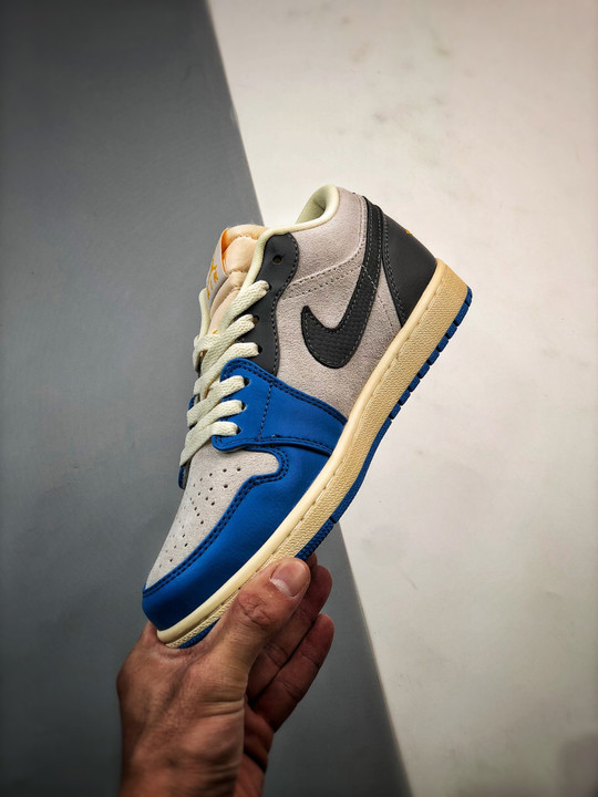 Air jordan 1 low unc greywhite/university blue-grey-sail