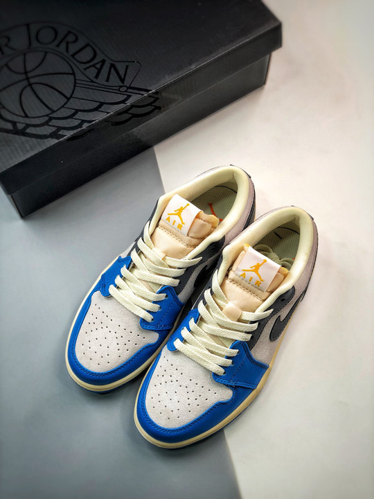 Air jordan 1 low unc greywhite/university blue-grey-sail