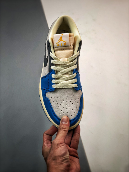 Air jordan 1 low unc greywhite/university blue-grey-sail