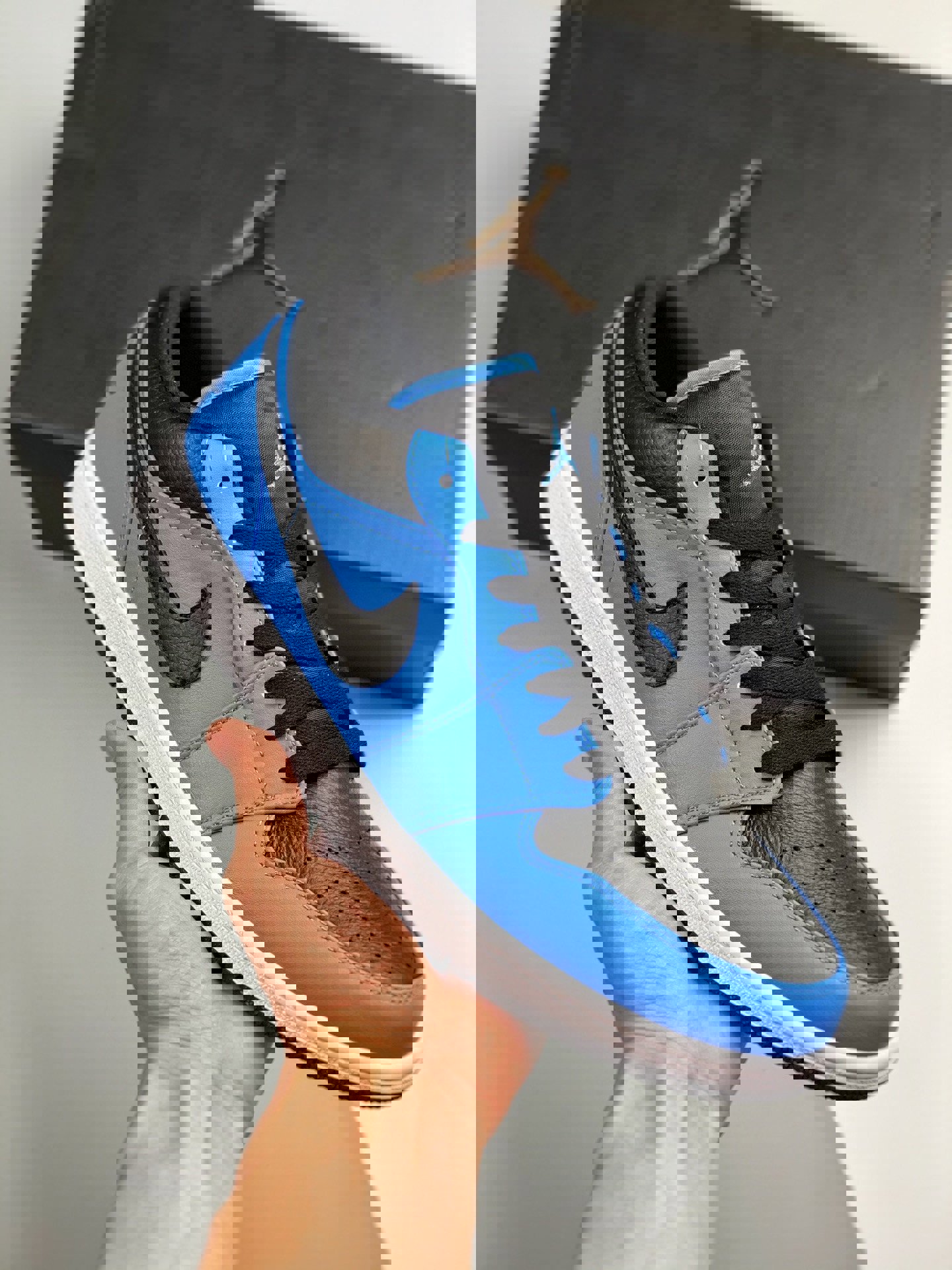 Air jordan 1 low university blue/black-white