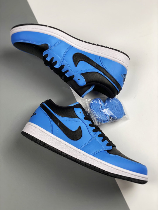 Air jordan 1 low university blue/black-white