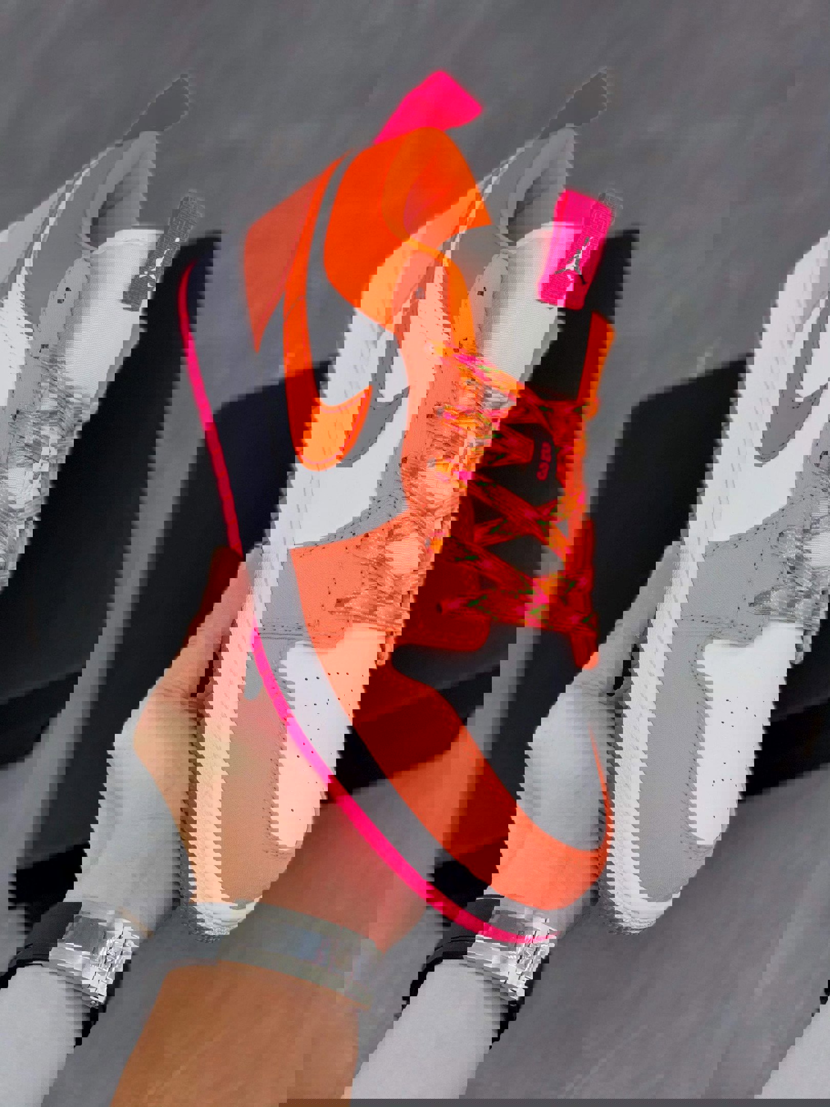 Air jordan 1 low utility gs pink white