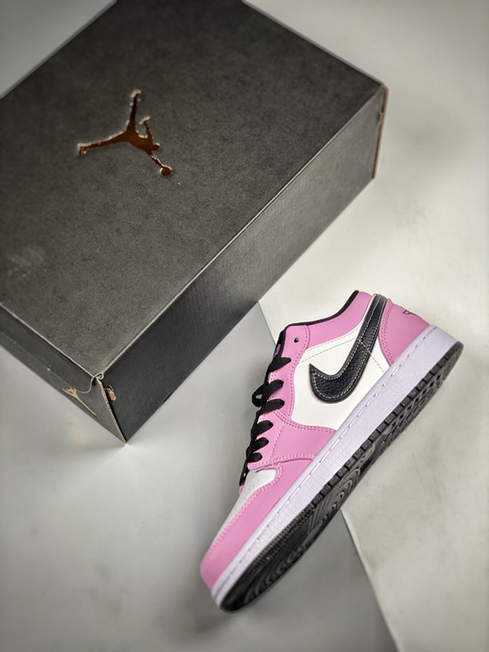 Air jordan 1 low violet shock/black-tropical twist