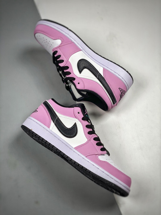 Air jordan 1 low violet shock/black-tropical twist
