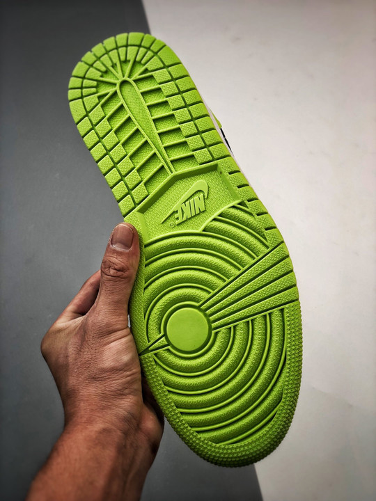 Air jordan 1 low vivid green snakeskin dx4446-301