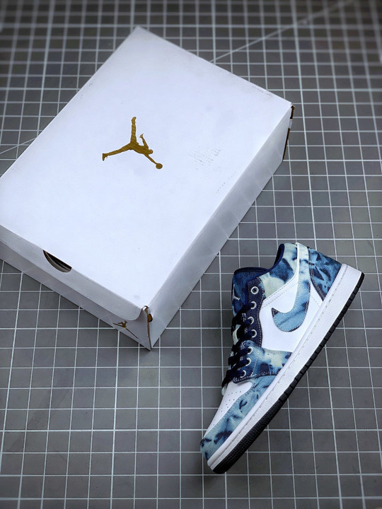 Air jordan 1 low washed denim cz8455-100