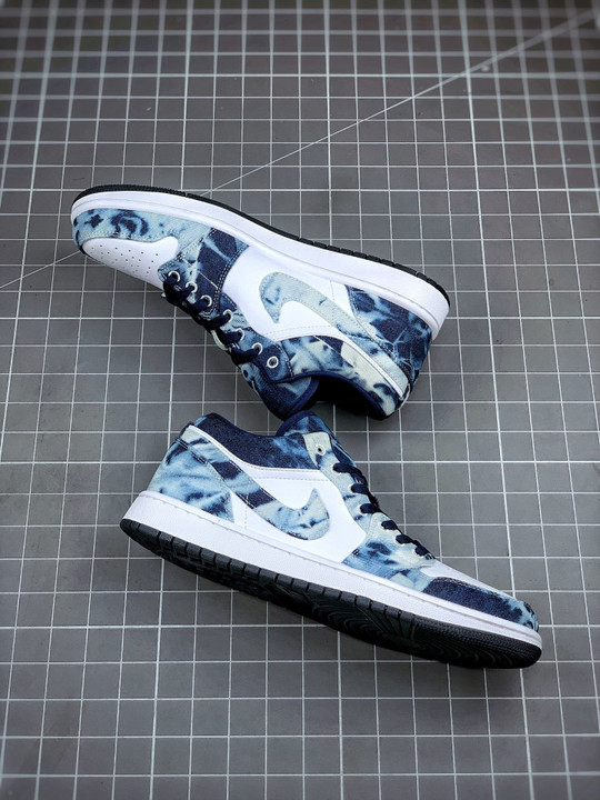 Air jordan 1 low washed denim cz8455-100