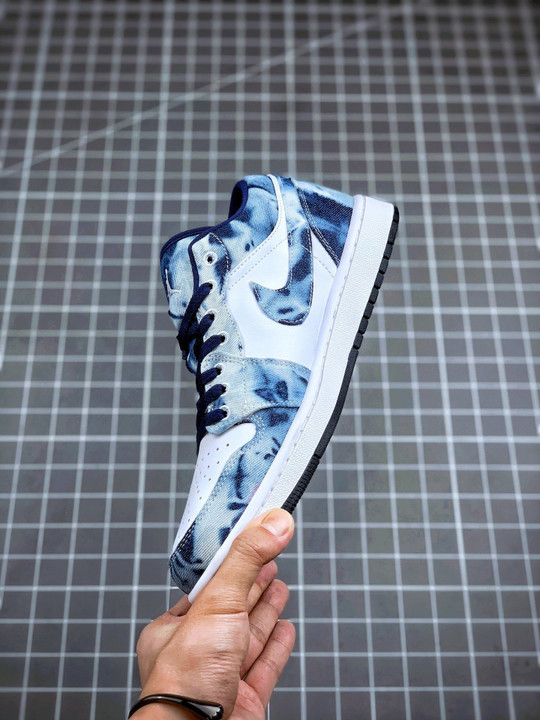 Air jordan 1 low washed denim cz8455-100