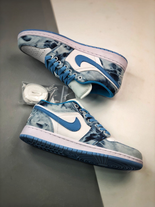Air jordan 1 low washed denimwhite/dutch blue dm8947-100