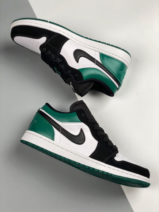 Air jordan 1 low white/black-mystic green