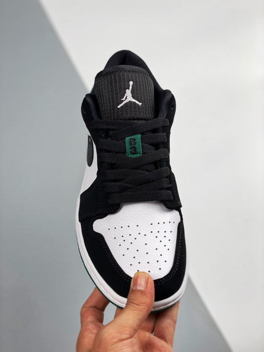 Air jordan 1 low white/black-mystic green