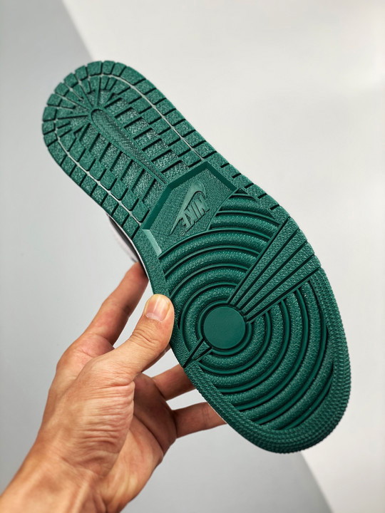 Air jordan 1 low white/black-mystic green