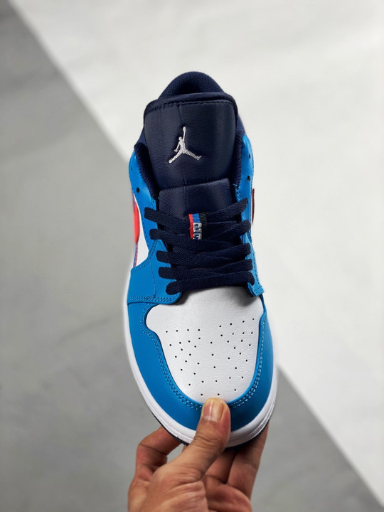 Air jordan 1 low white blue crimson