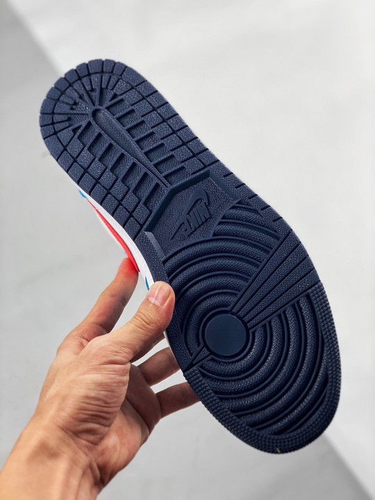 Air jordan 1 low white blue crimson