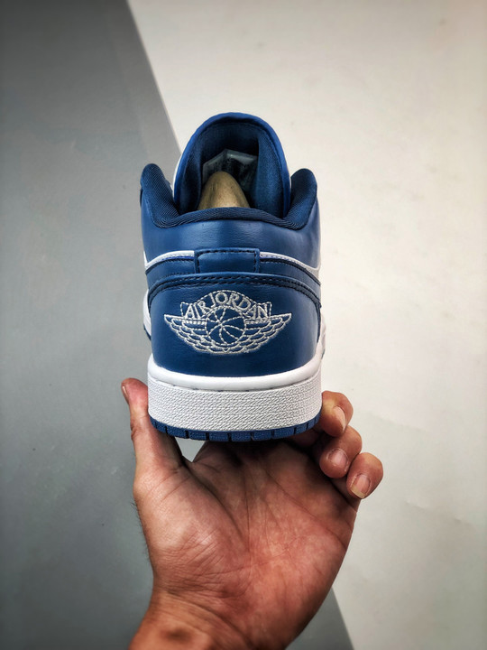 Air jordan 1 low white/dark marina blue dc0774-114