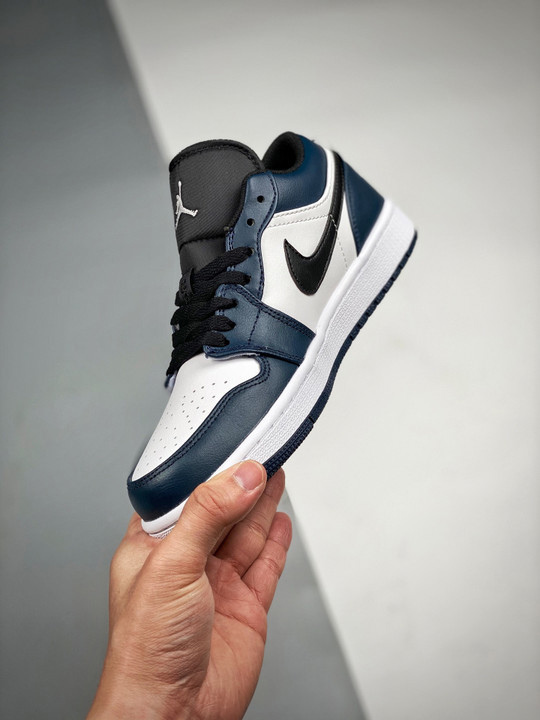 Air jordan 1 low white/dark teal-black