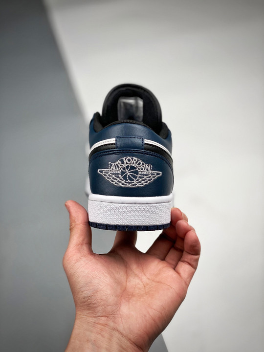 Air jordan 1 low white/dark teal-black