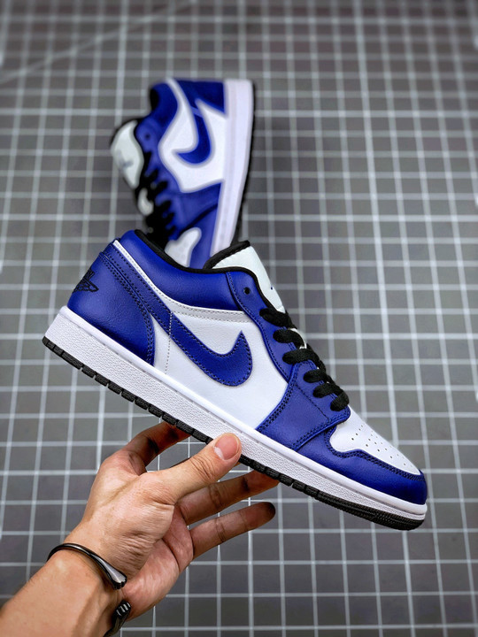 Air jordan 1 low white/game royal-black